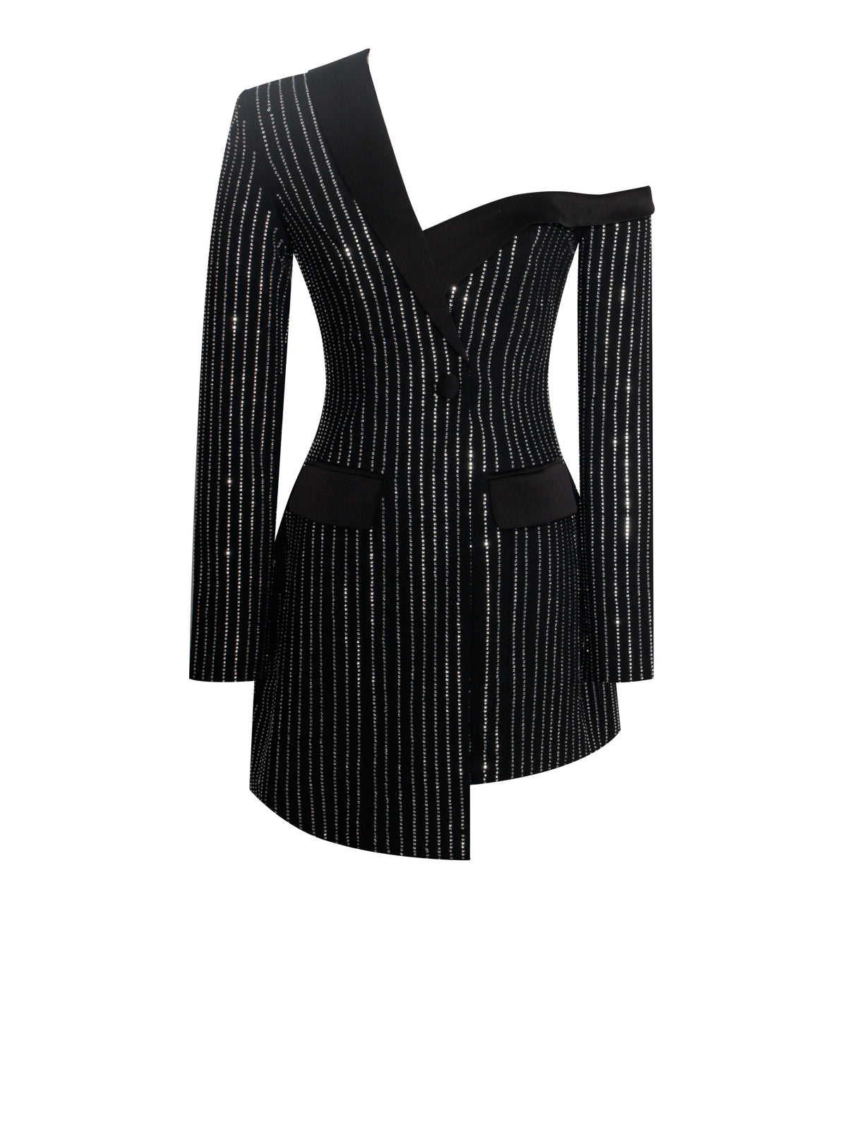 Winifred Rhinestone Crystal Blazer Dress (Archive Sale)