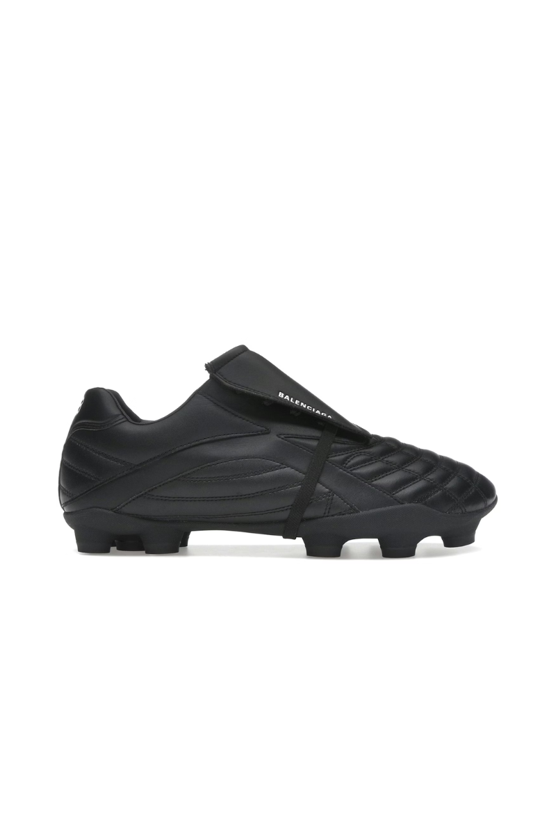 Balenciaga Soccer Sneakers Matt Leather Black Leather 637132 W3BR1 1090