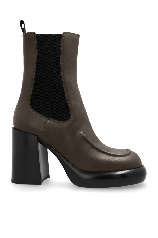 Burberry GREEN Heeled ankle boots ‘Chelsea’