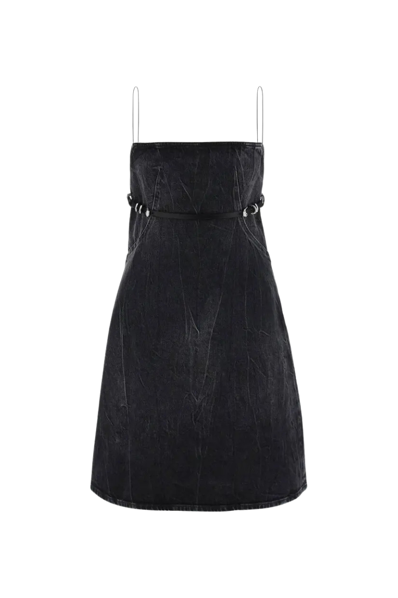 Givenchy Voyou Denim Dress-Black