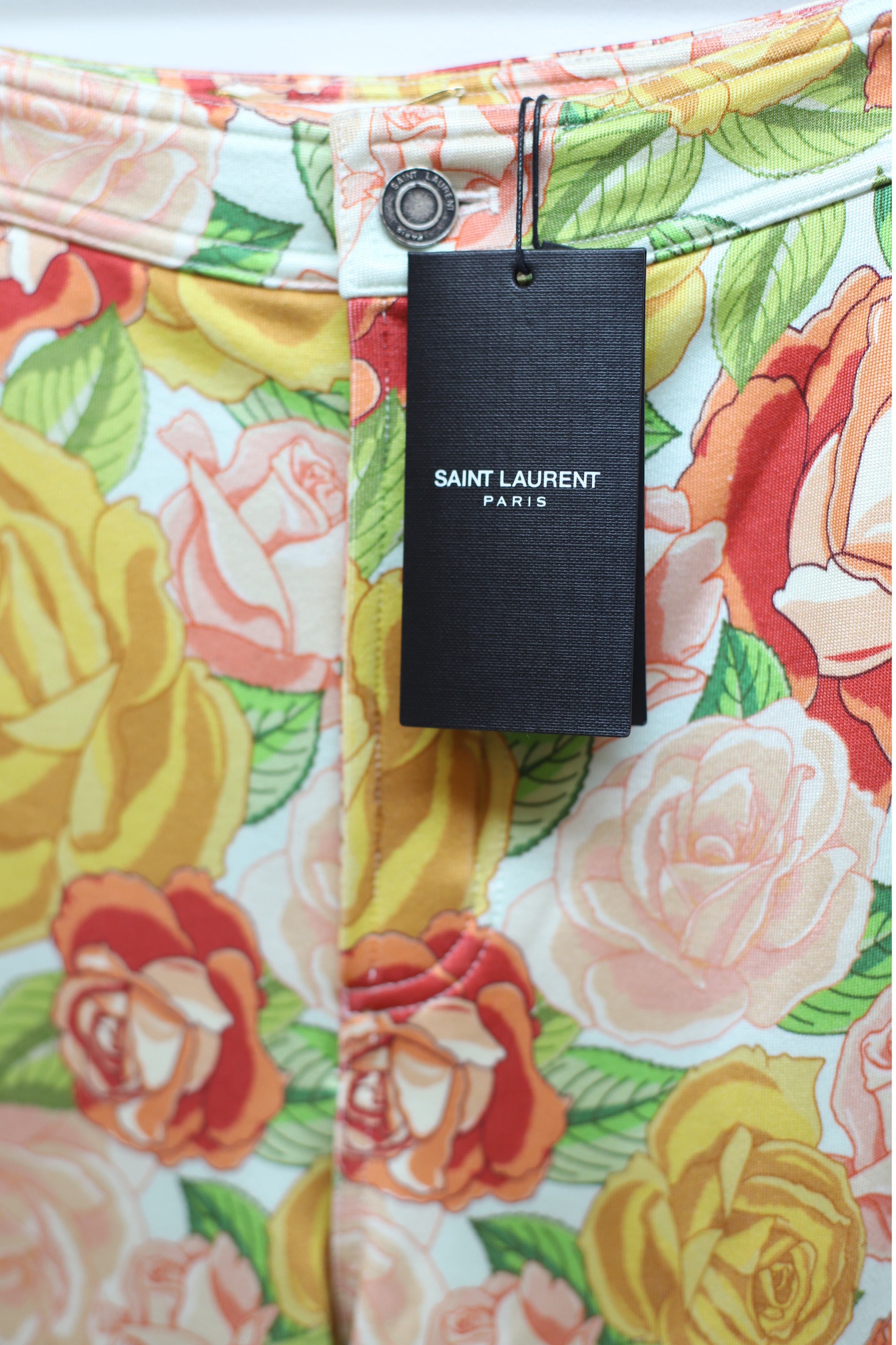 Saint Laurent Pants Spandex Jersey Soyeux Rose Multico