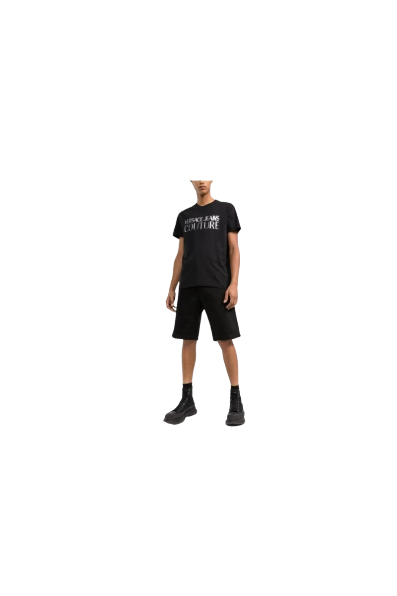 Versace Jeans Couture T Shirt Black/Silver 72GAHG01-CJ00G-S89