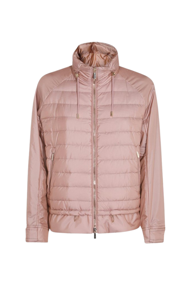 MooRER DANIELLE-THC Stand-Collar Short Down Jacket Deserto