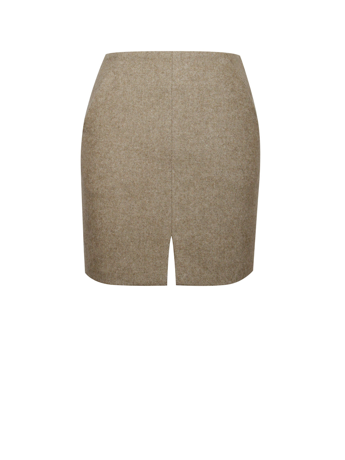 Braylee Vintage Bodycon Twill Wool Blend Mini Skirt (Archive Sale)
