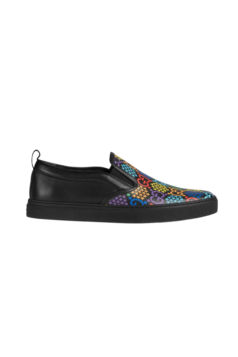 Gucci Men's Ace GG Supreme Slip-on Black