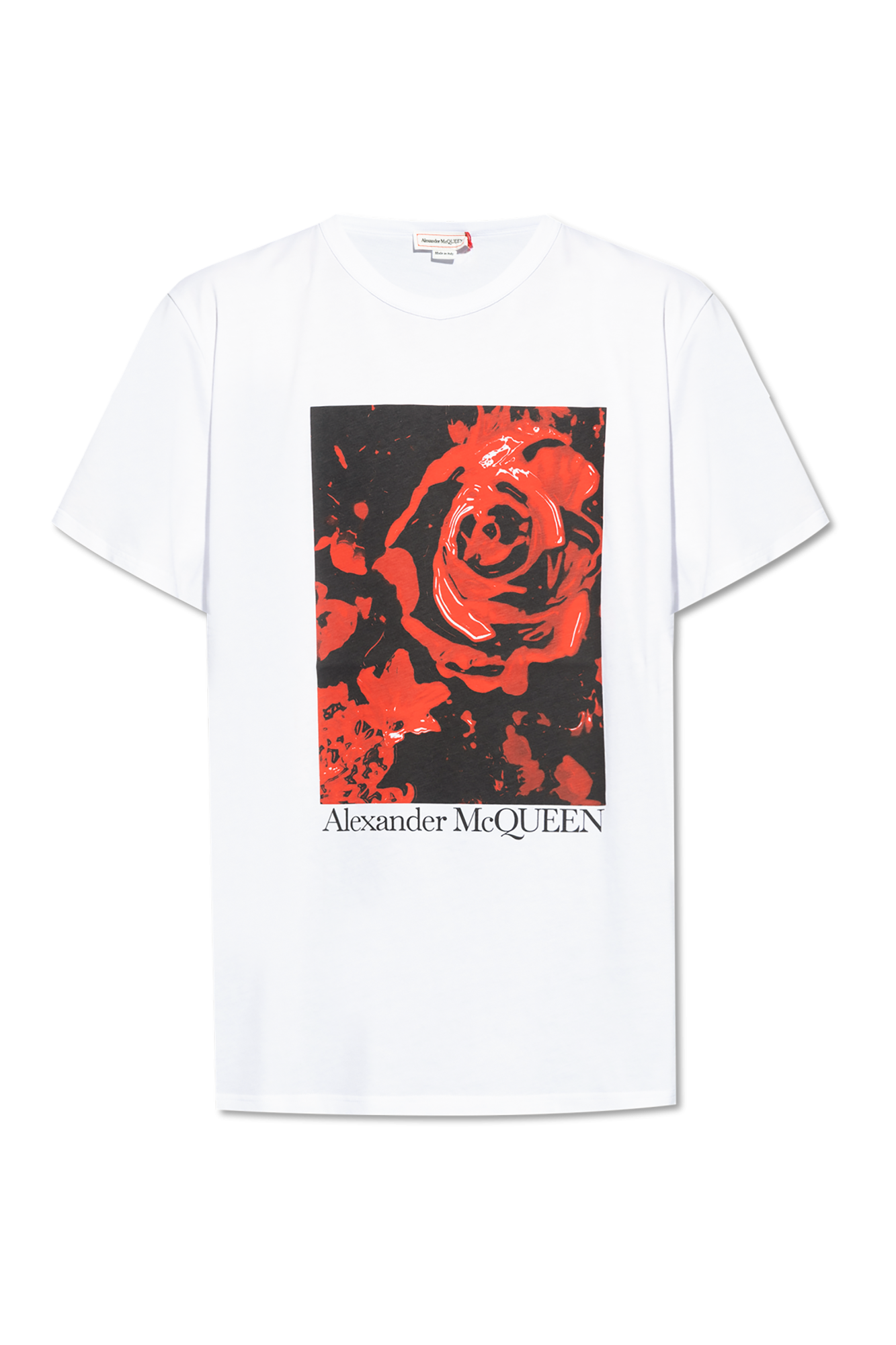 Alexander McQueen Wax Flower T-Shirt in White