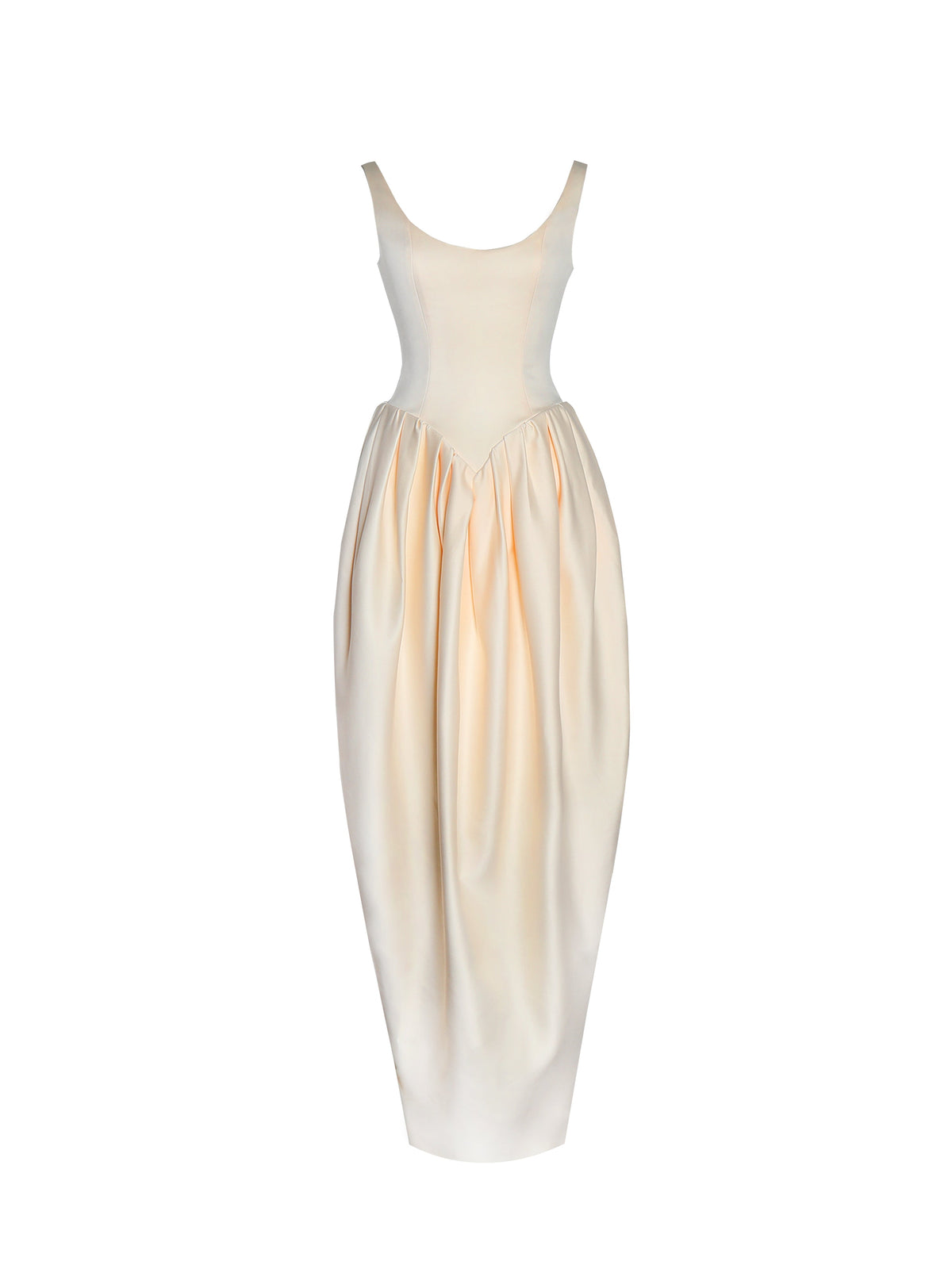Udana Butter Yellow Drop Waist Tulip Gown (Archive Sale)