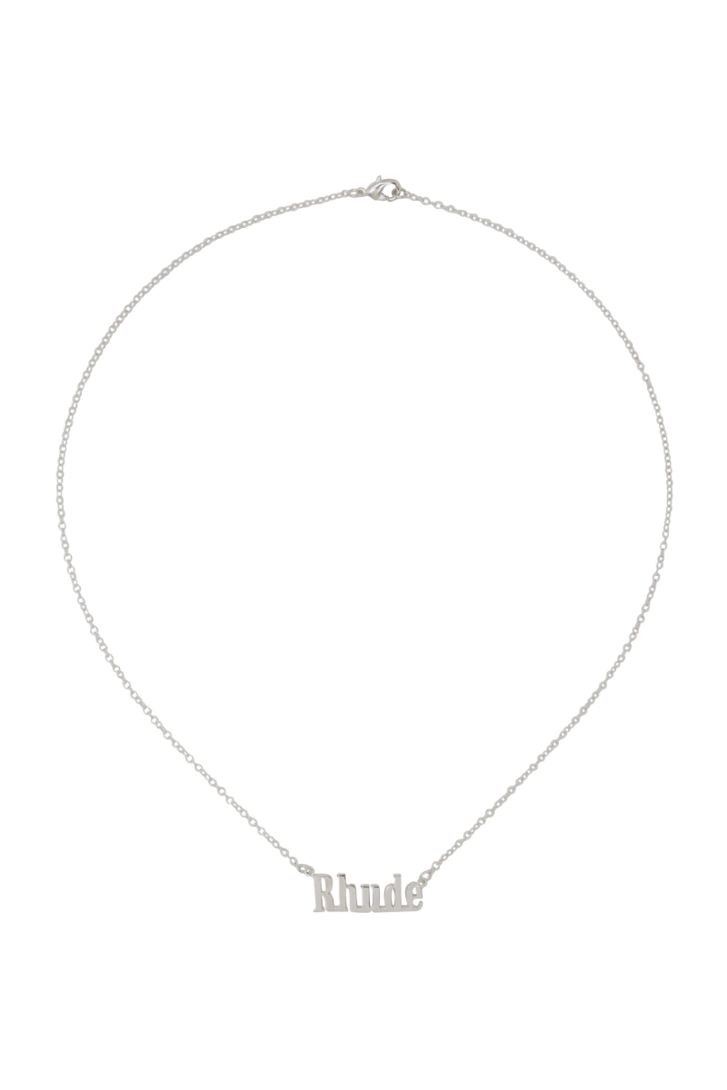 Rhude Silver Pendant Necklace