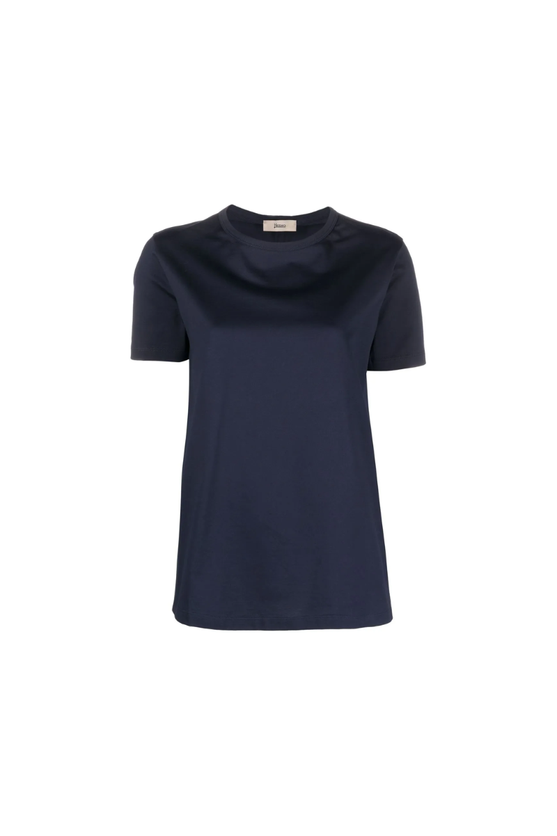 Herno Women T-Shirt Jg000176D-52006 Navy