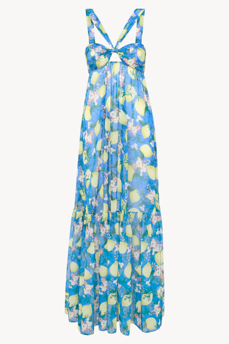 La Perla Amalfi Twist Long Dress in Blue