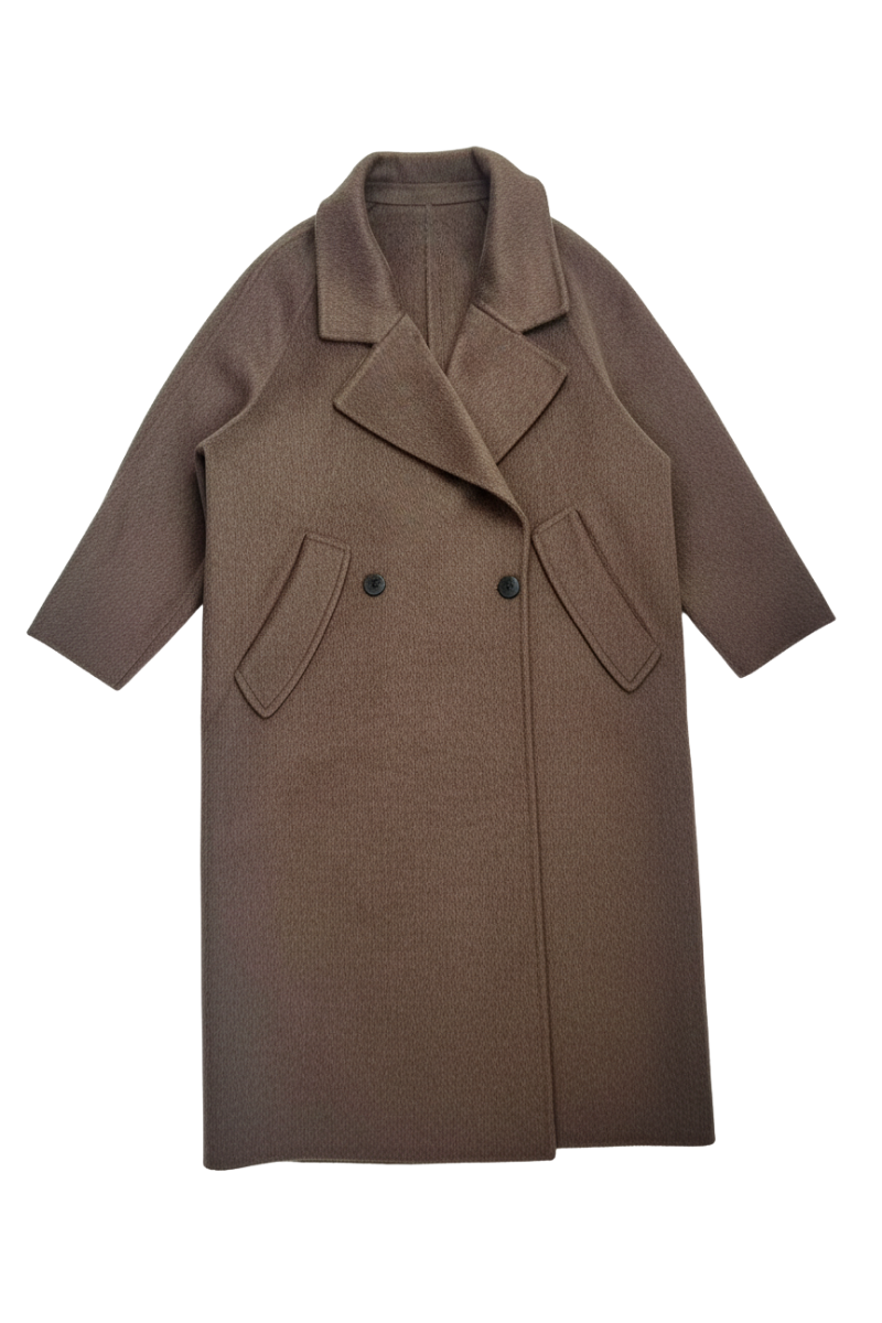 Max Simple Casual Wool Coat_Mocca
