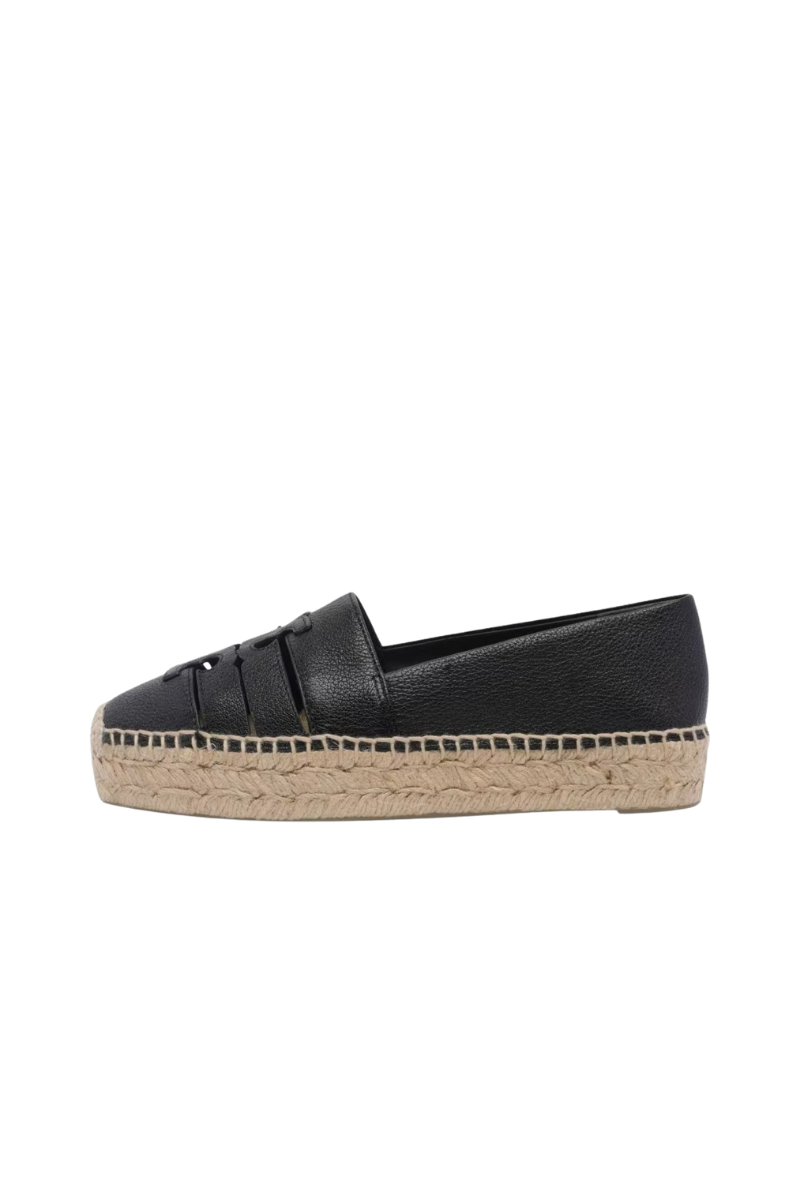 Tory Burch Ines Multi Strap Platform Espadrille Perfect Black 167243006