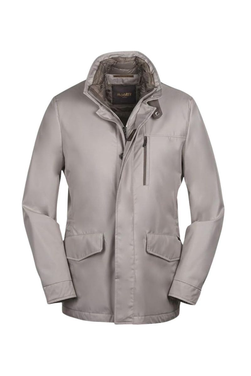 MooRER FORD-GF Hooded Field Jacket Stone