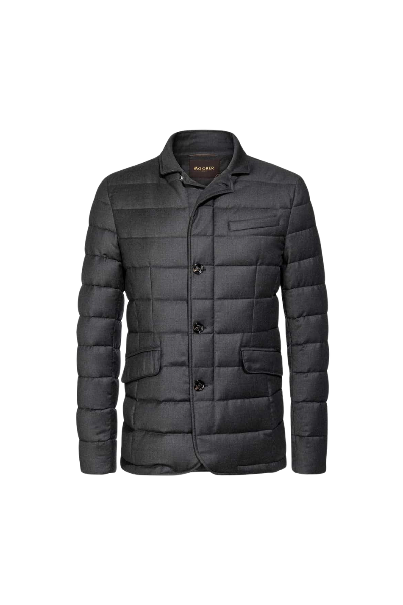MooRer ZAYN-L Quilted Down Jacket Antracite