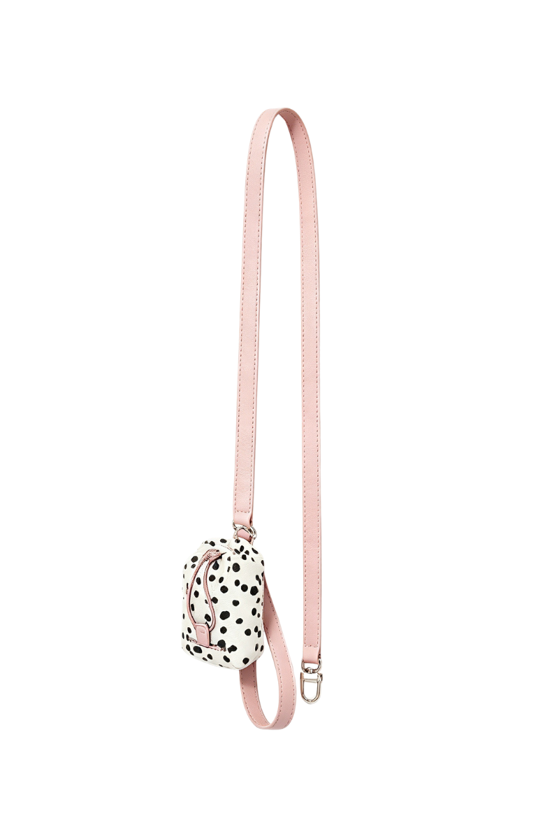 Givenchy Leather Dog Leash With Nylon Waste Bag Holder In Pink
