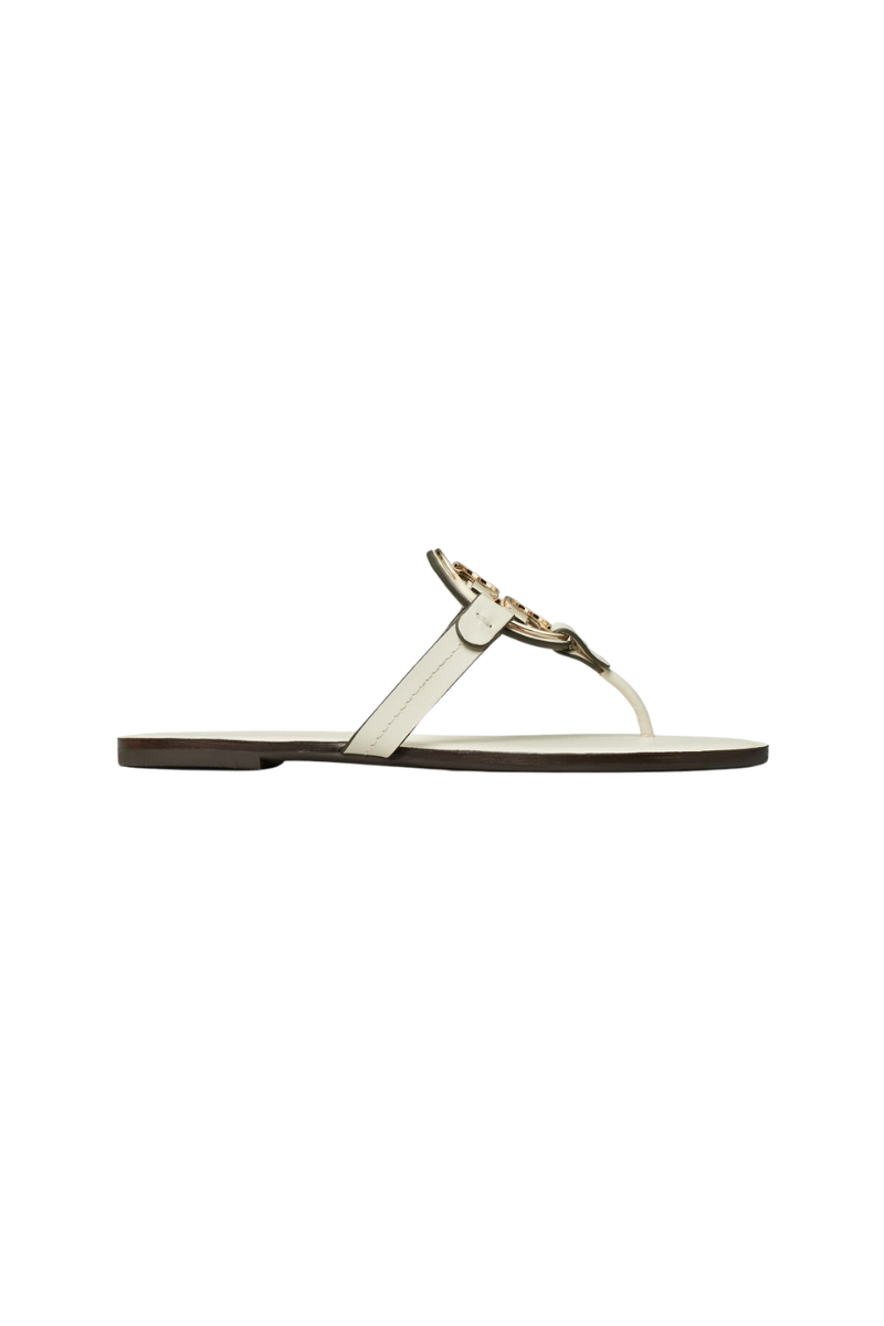Tory Burch Metal Miller Slippers Light Cream / Gold 167568100