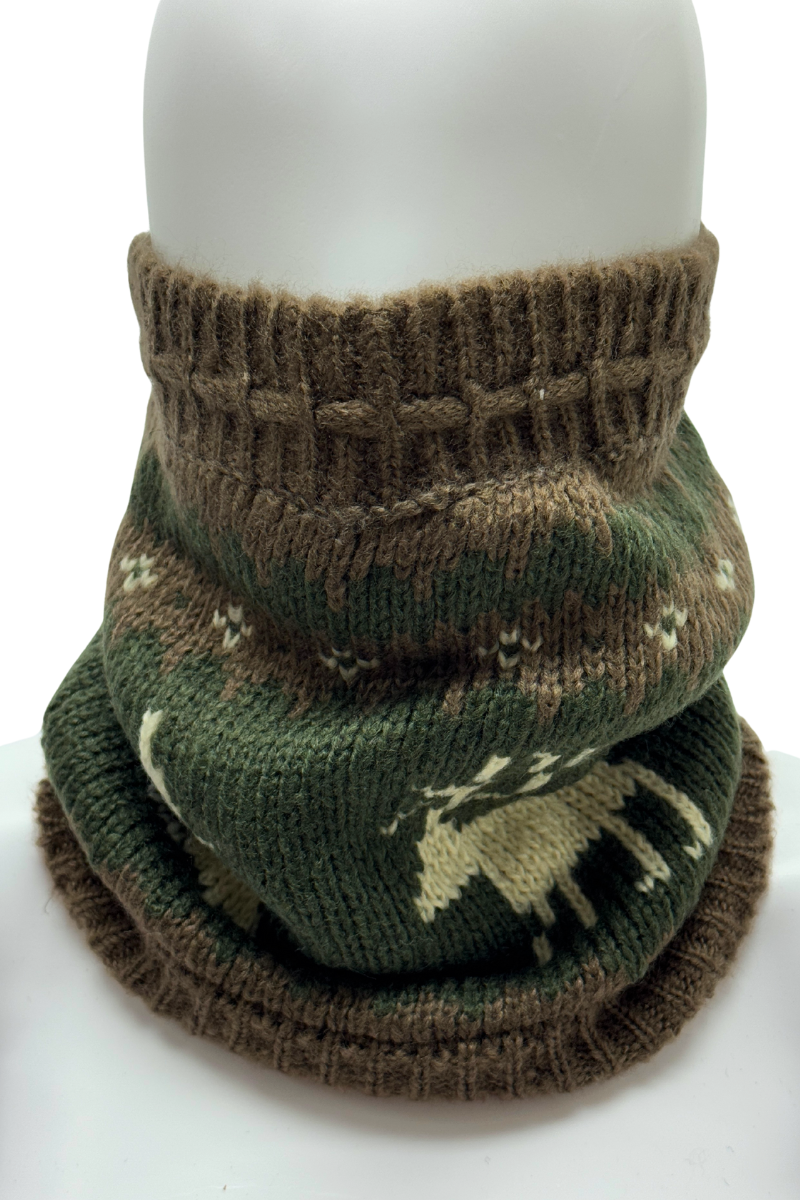 Nobis Tree and Deer Patterned Scarf