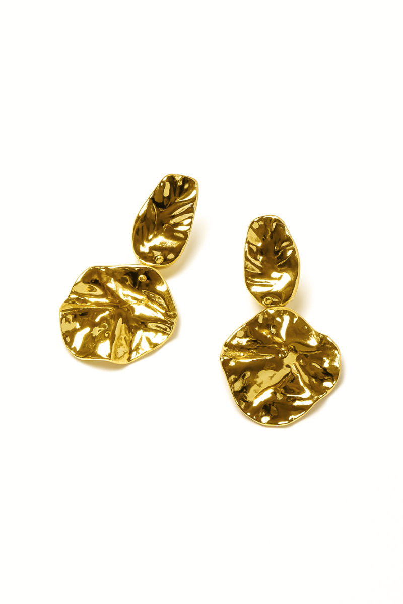 Manner Jewelry Ripple Fold Earrings