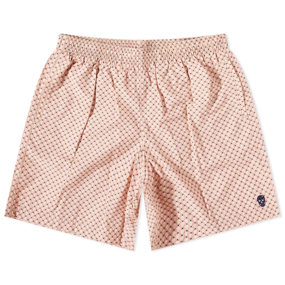 Alexander McQueen Polka Dots Skulls Print Swim Short