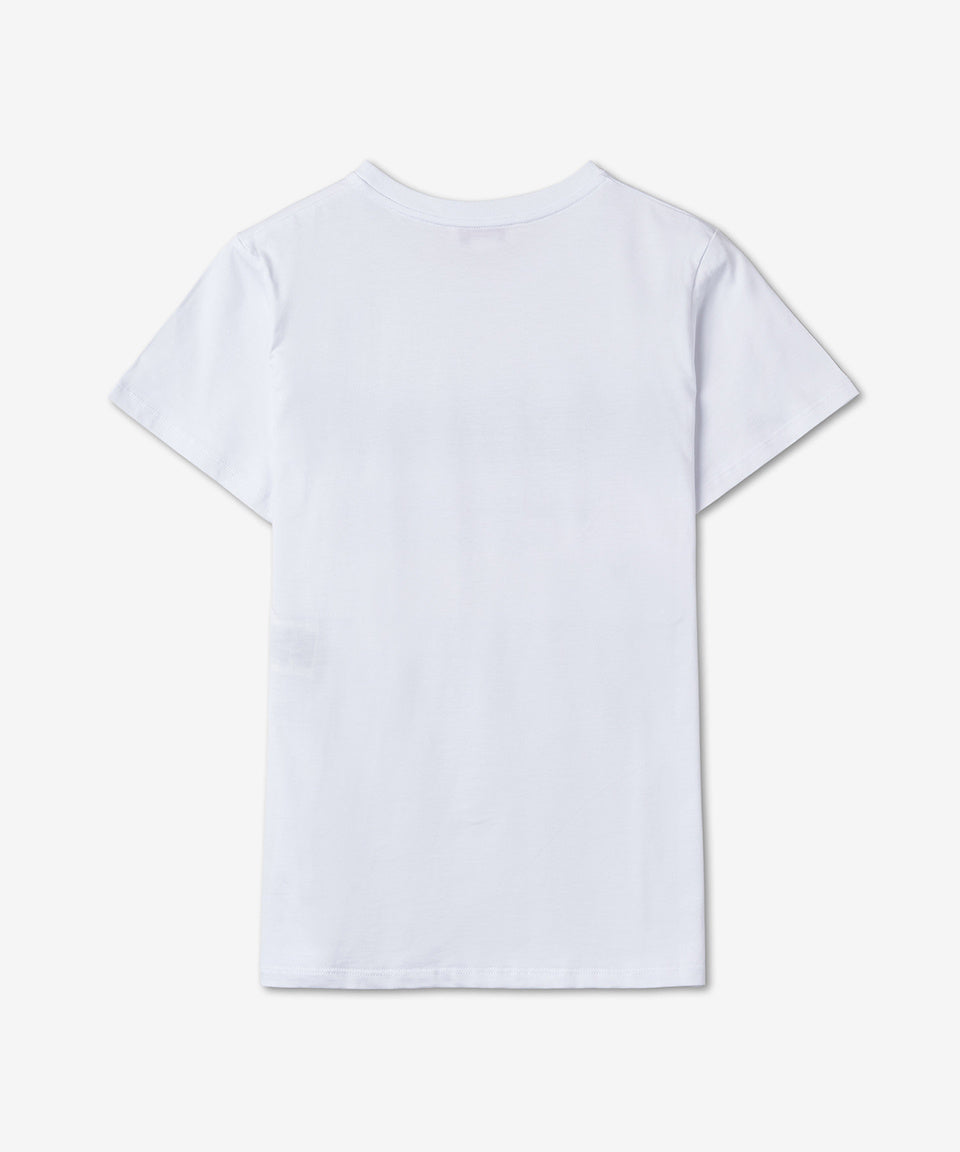 Alexander Mcqueen Graffiti Logo Short Sleeve T-shirt in White