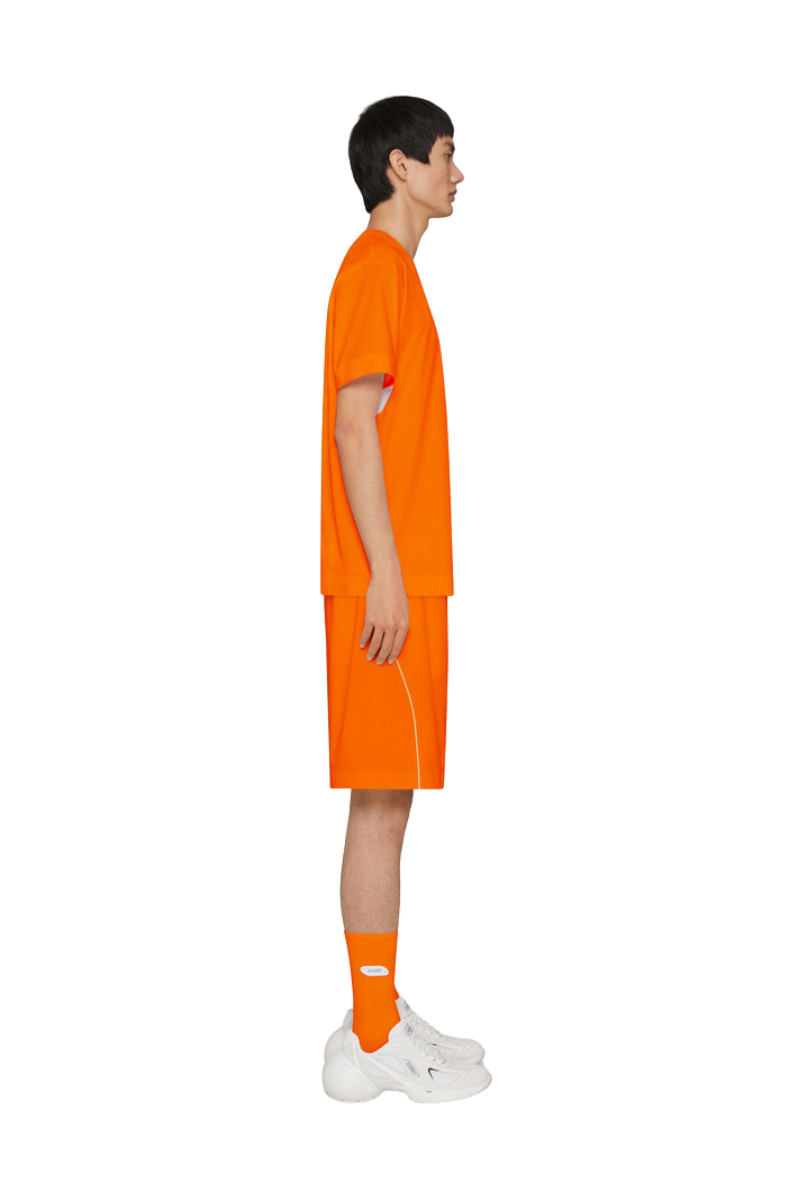 Givenchy Logo Cotton Jersey T Shirt Orange BM716R3YCN