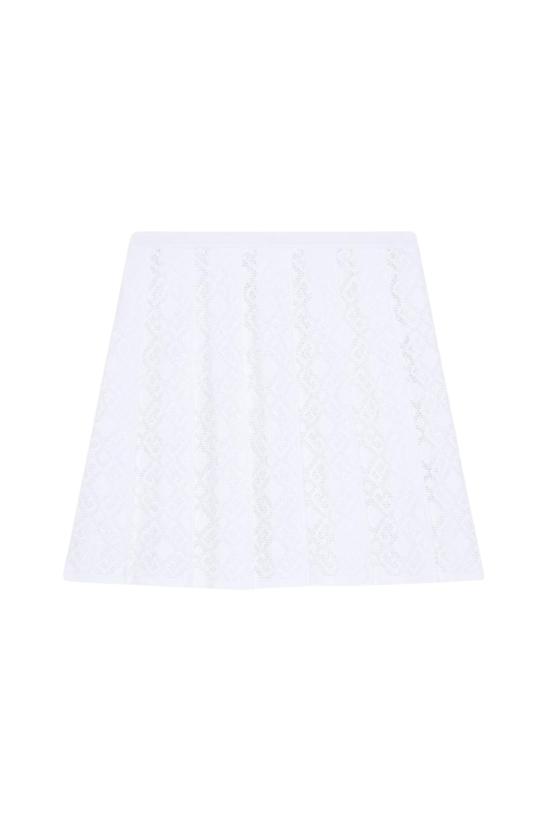 Givenchy Short Pleated Skirt White BW40XW4ZPN