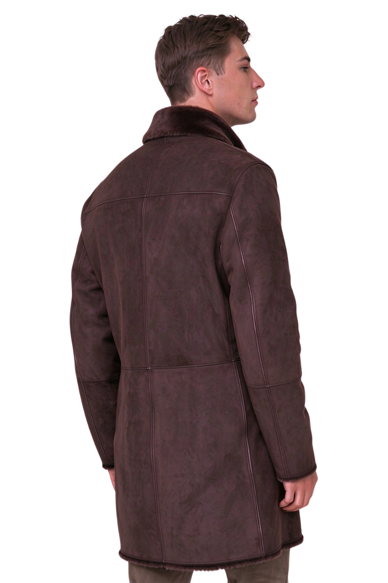 MooRER CARBONIME Mid Length Coat Moro