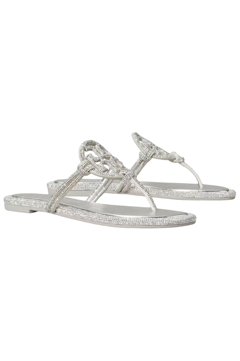 Tory Burch Miller Knotted Pave Silver 174566040