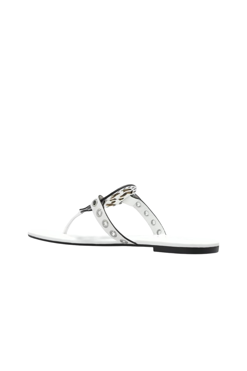 Tory Burch Metal Miller Slippers Cloud / Silver 167311100