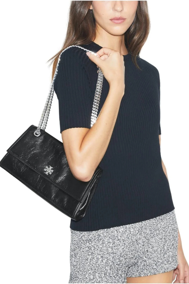 Tory Burch Kira Turnlock Shoulder Bag Black 167058-001