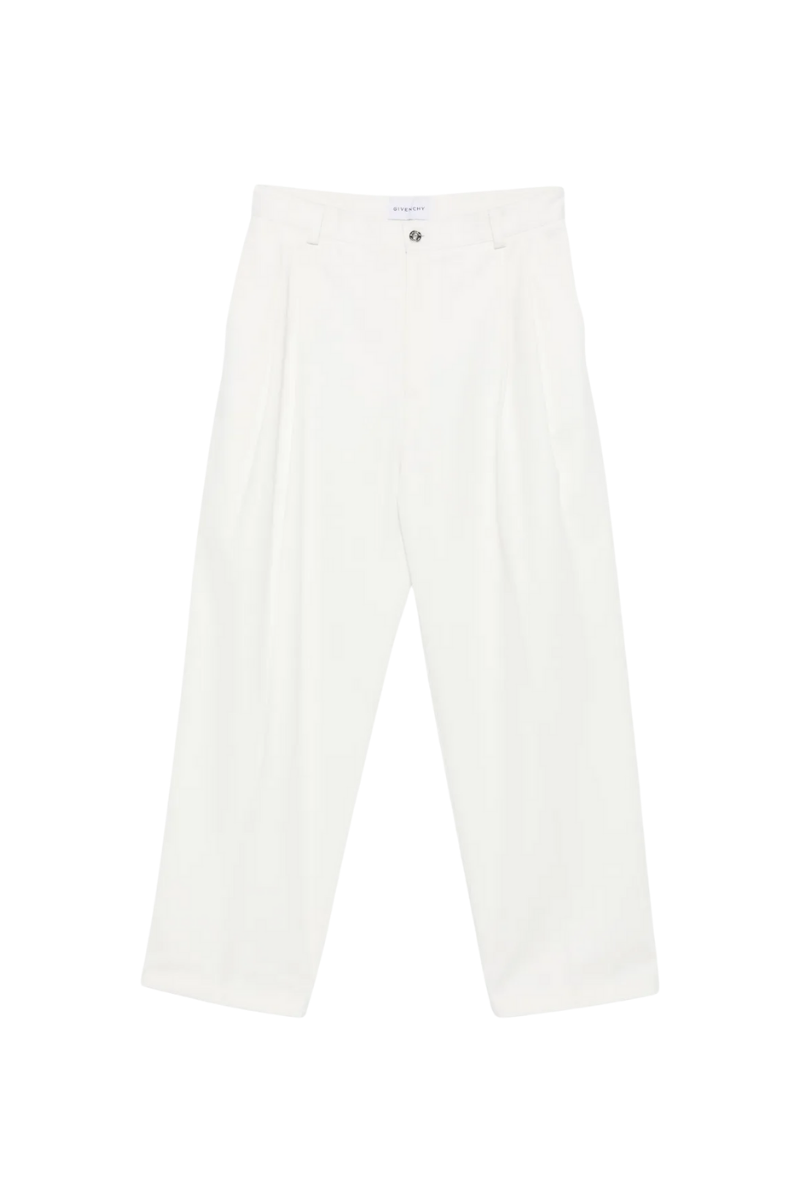 Givenchy Couture Seam Leg Pant With 2 Pleat-Ivory