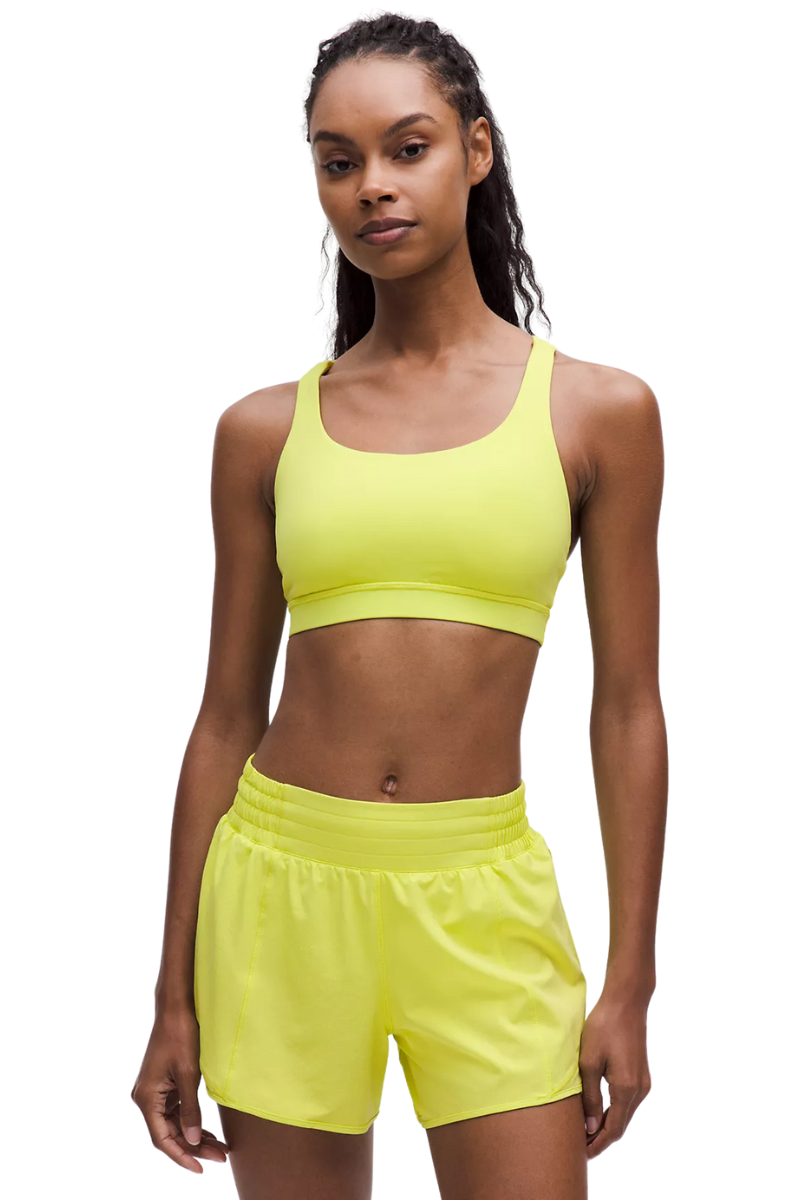 Lululemon  Energy Bra In Yellow