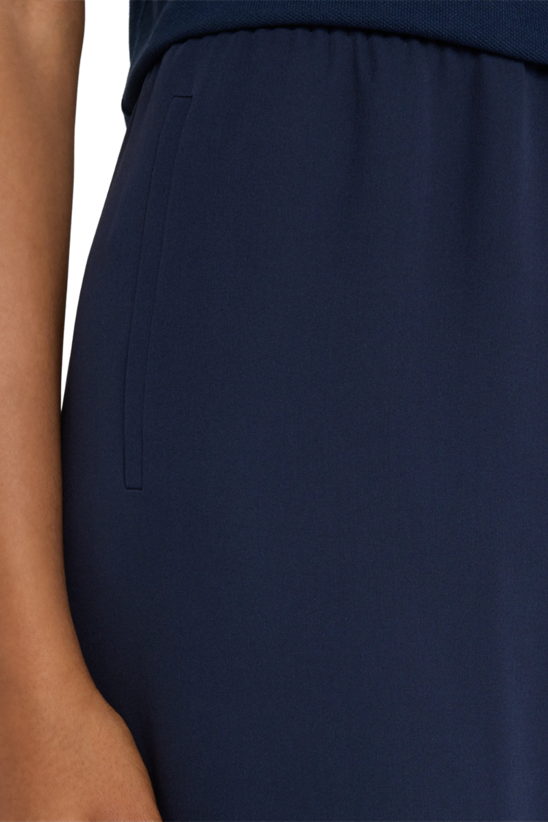 Valentino Garavani silk wide-leg pants in navy