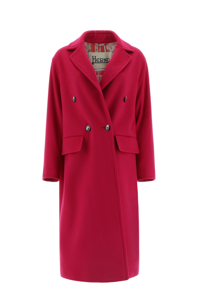 Herno Women's Fuchsia Luxury Wool Coat