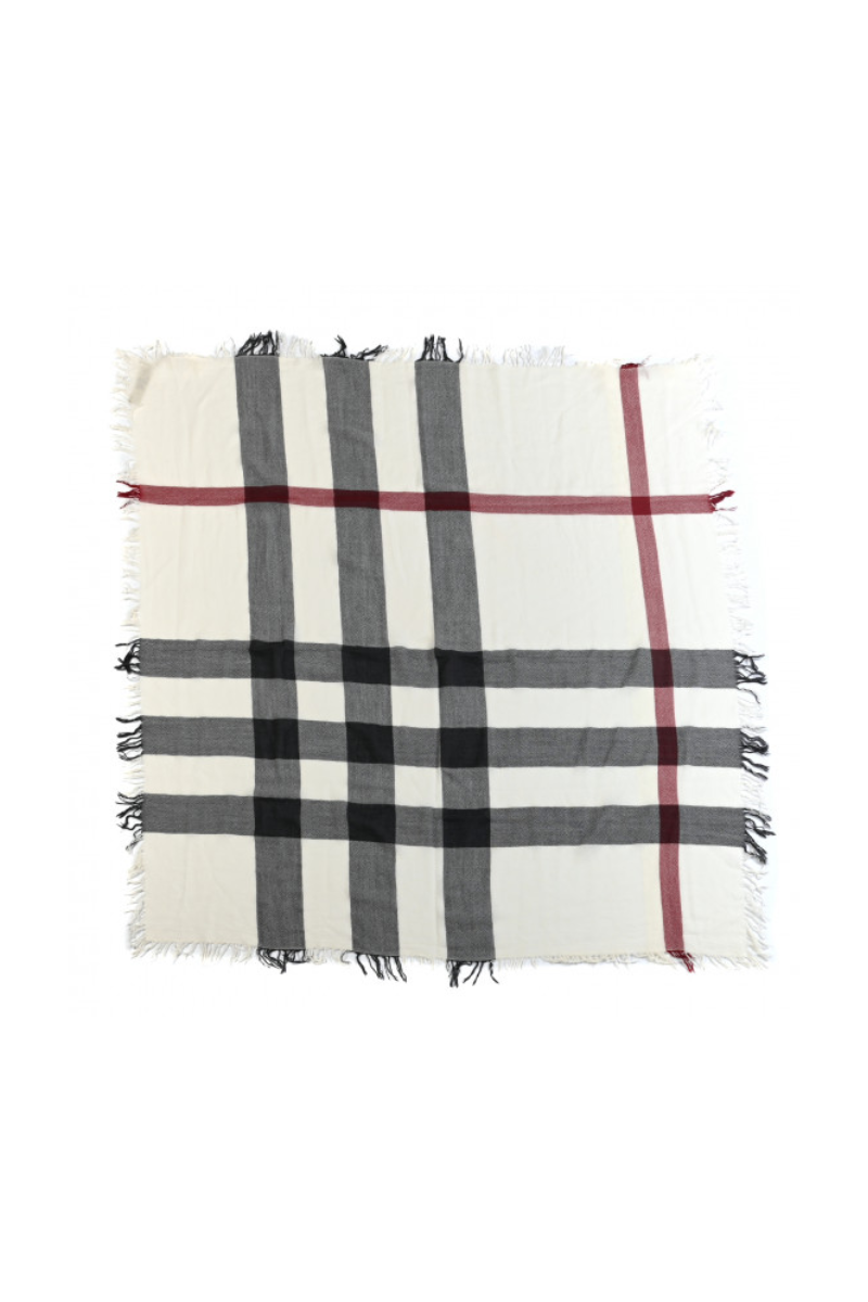Burberry Merino Wool House Check Scarf - Ivory