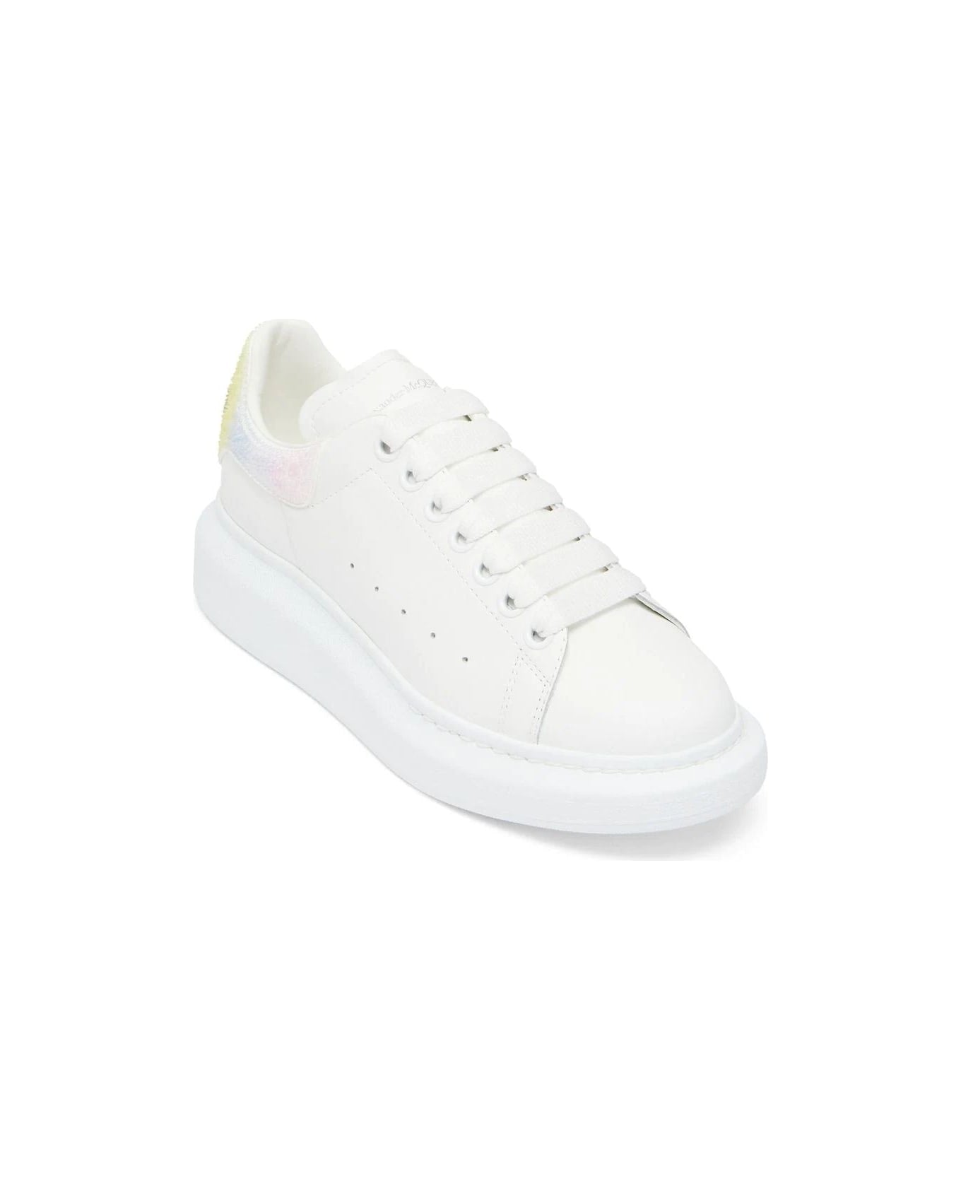 Alexander McQueen Oversized Sneaker in White/Multi Color