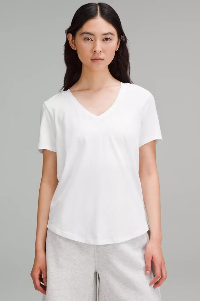 Lululemon Love V-Neck T-Shirt  - White