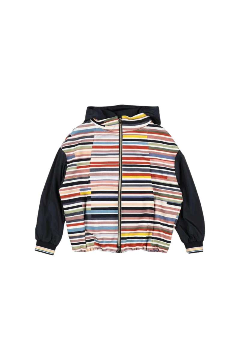 Herno Kids Outerwear Jacket Gi0027G-19130 Black / Flower Pattern