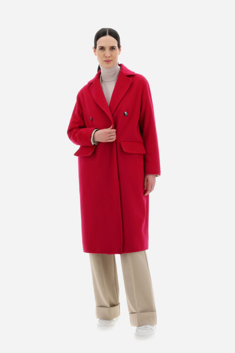 Herno Women's Fuchsia Luxury Wool Coat