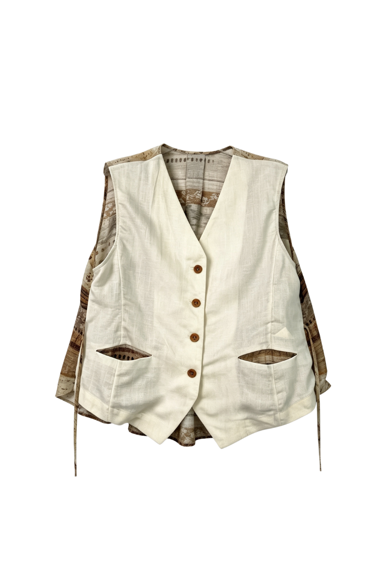 Max Simple Nomad Vest White MSIM263351W