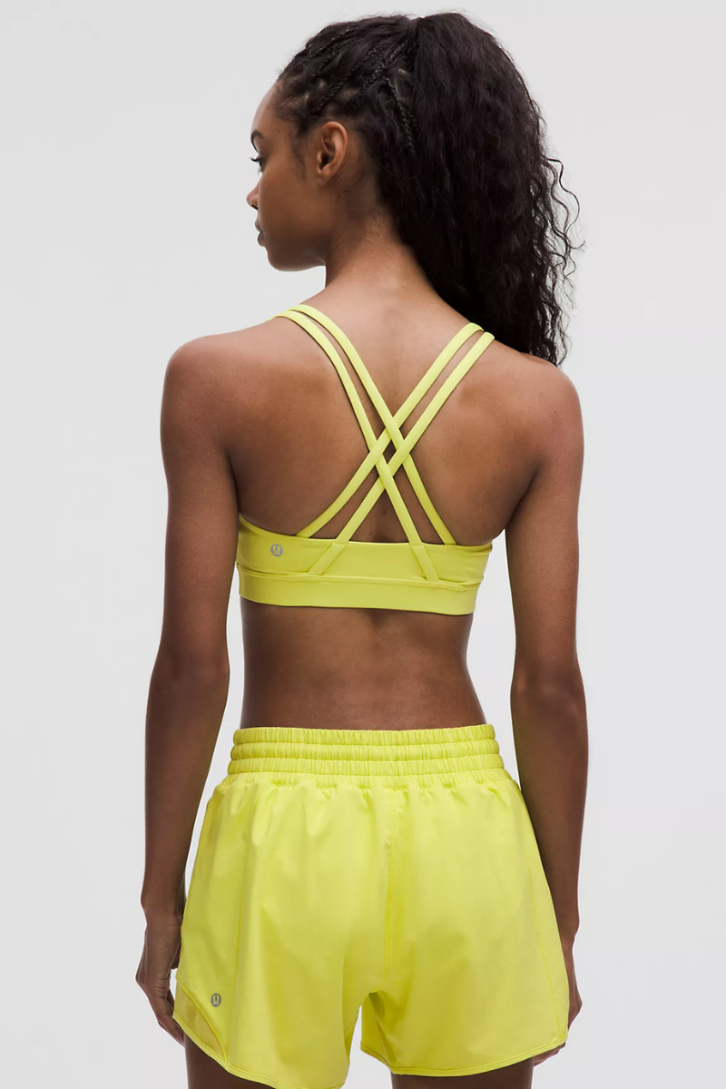 Lululemon  Energy Bra In Yellow