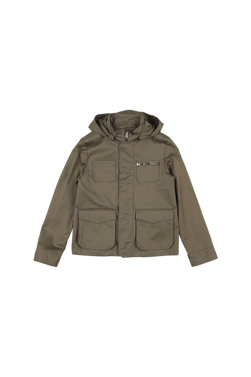 Herno Kids Outerwear Jacket Gi0042B-13218 Dark Military Green