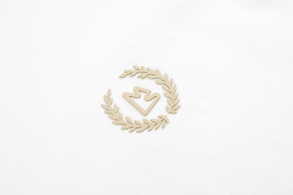 White-Khaki Contrast Raglan Regular Fit Tee