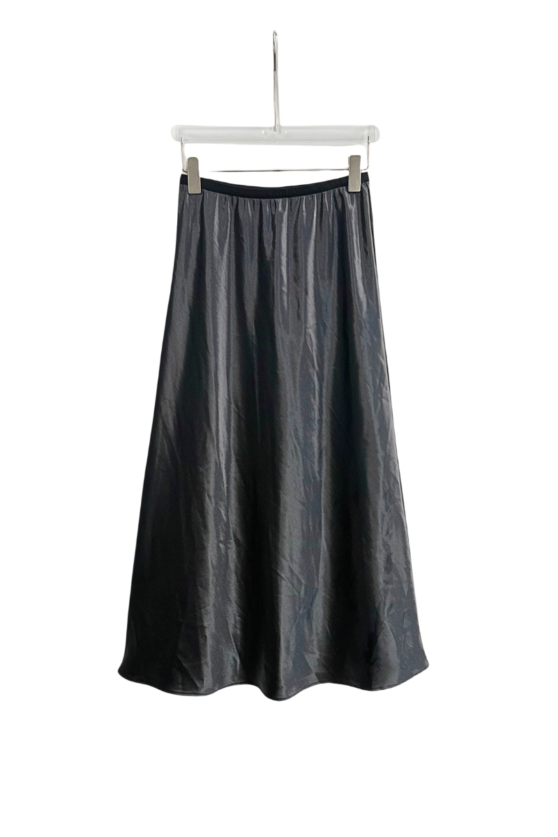 Max Simple Glossy Skirt Grey