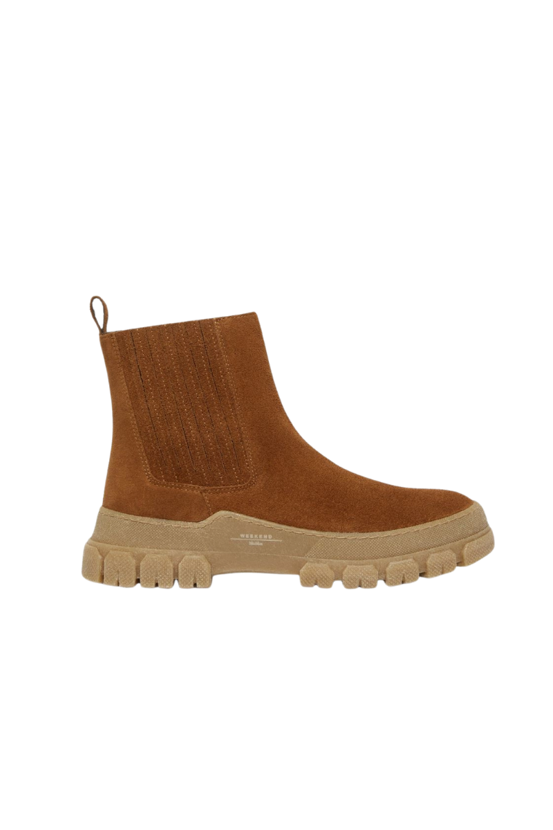 Max Mara Weekend Genepi Suede Boots - Tobacco