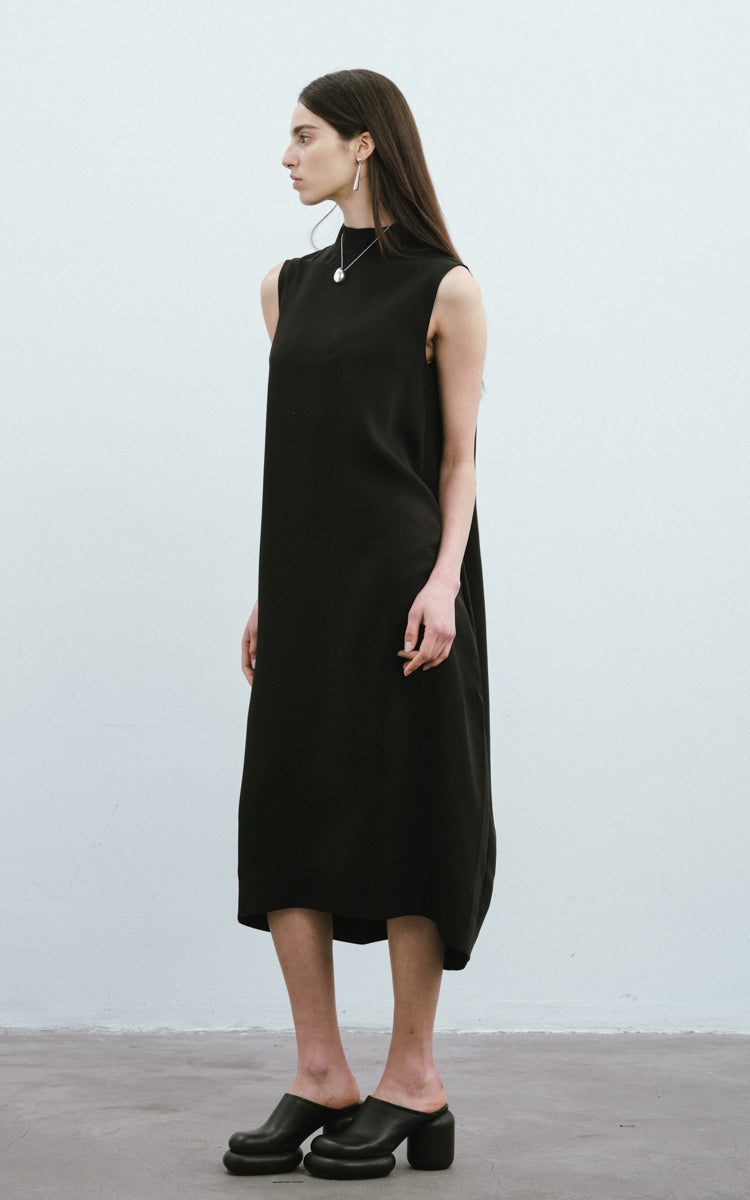 Heavy Silk Crepe Dress