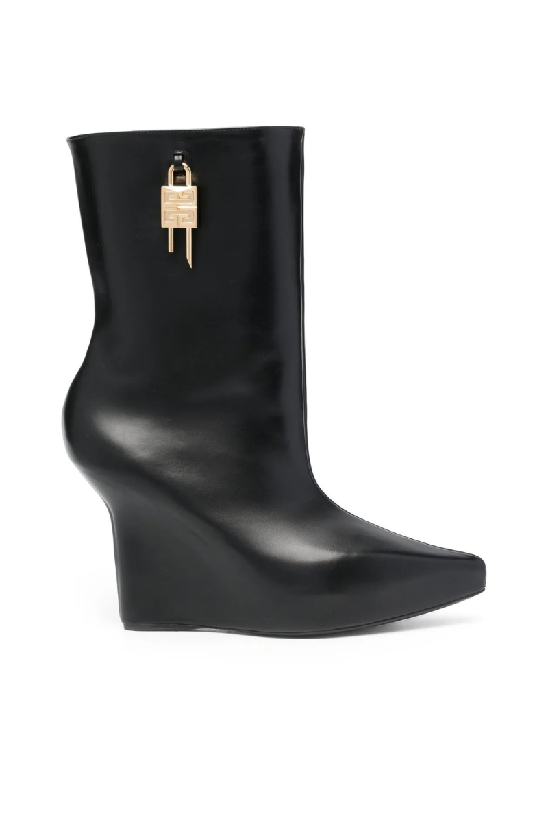 Givenchy 120mm Padlock Wedge Boots