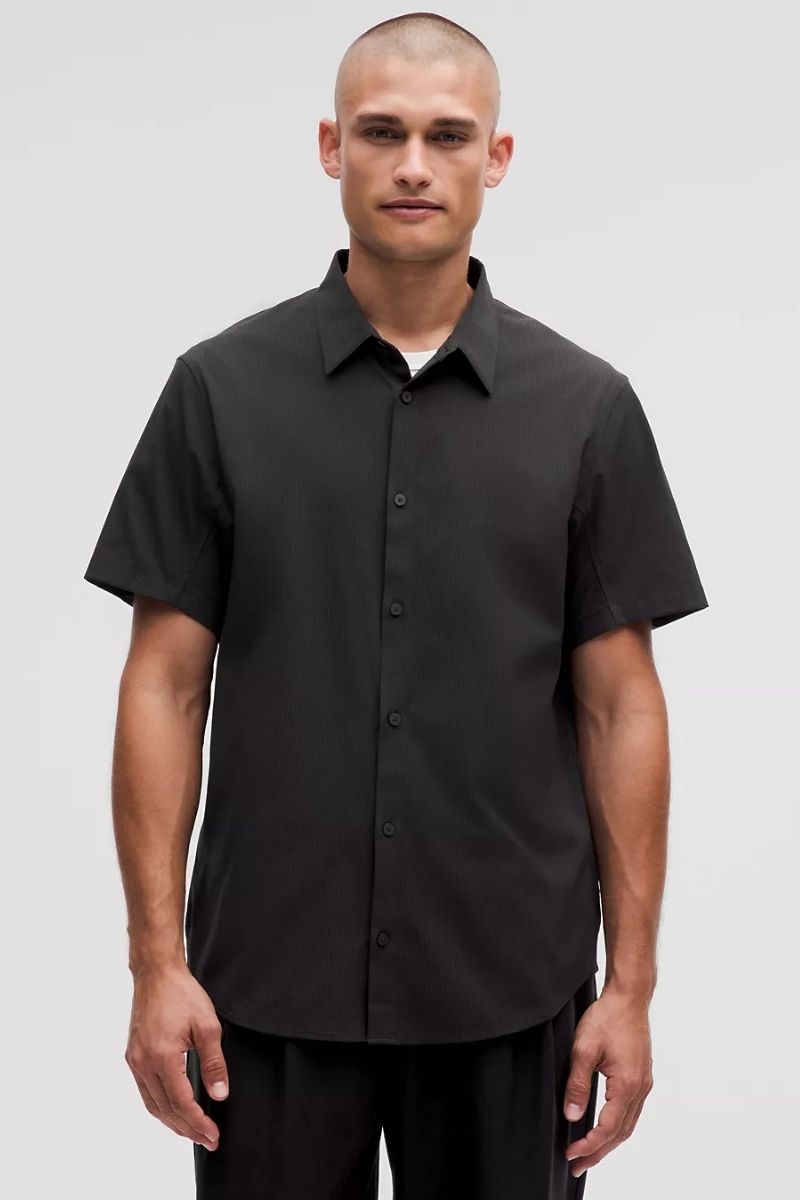 Lululemon Airing Easy Short-Sleeve Shirt - Black