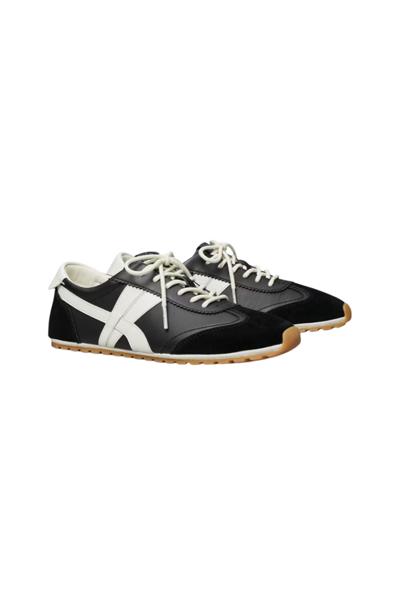Tory Burch Hank Field Sneaker North Nappa Black / Blanc / Black 182310-001