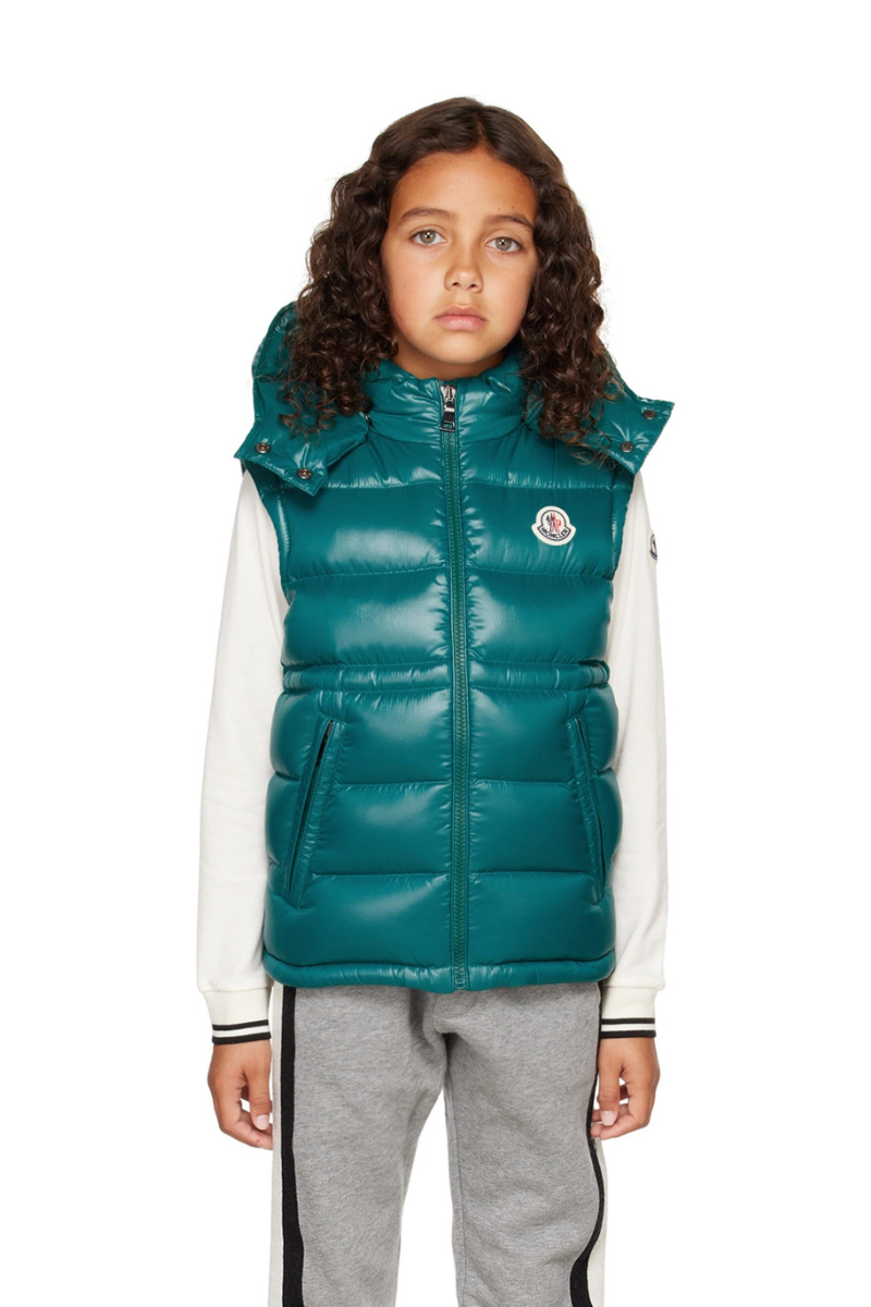 Moncler Kids'  Green ANIA GILET